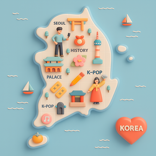 한국지도