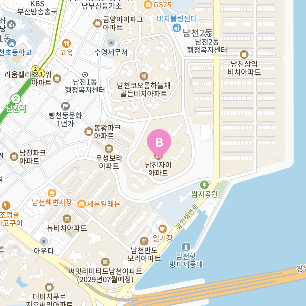 남천자이 지도