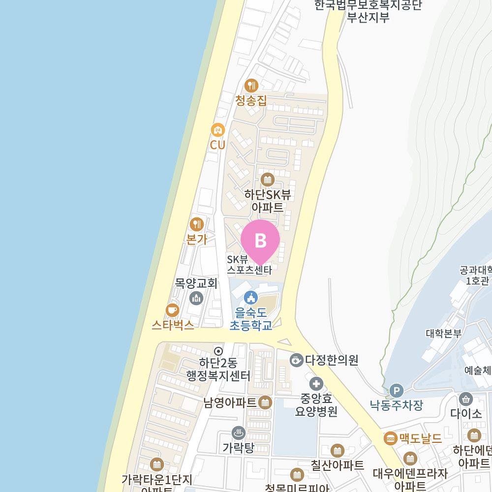 하단 지도